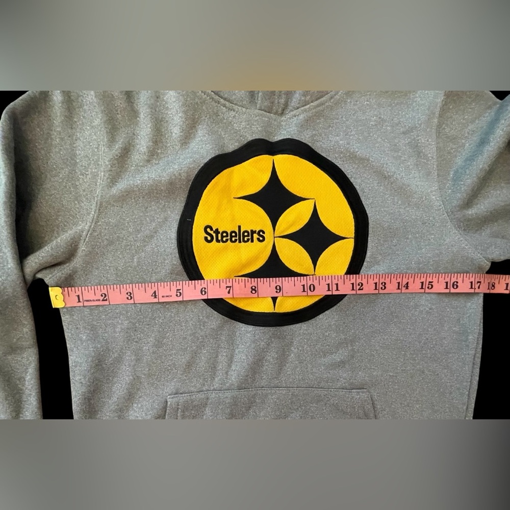 Steelers Kids Hoodie - Gray and Yellow - Picture 4 of 8